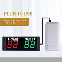 YIZHI Tableau d'Affichage LED Portable avec Boutons pour Cornhole, Basketball – Compteur de Points Électronique Numérique Mini
