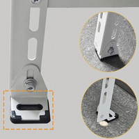 Entreprise de fabrication de métaux personnalisée Support de climatiseur Support extérieur étanche pour condenseur Support de montage au sol AC