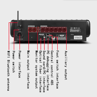 Mezclador de Audio Digital Profesional MD20/6 de 20 Canales, WiFi, BT, Pantalla Táctil de 7 Pulgadas, Alimentación Phantom de 48V, Montaje en Rack