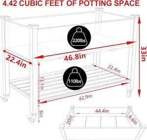 <span class=keywords><strong>Pot</strong></span> de fleur de jardin personnalisé de haute qualité bon marché <span class=keywords><strong>Pot</strong></span> de bonsaï en bois Table lit surélevé planteur jardinière lit - Product Image 4