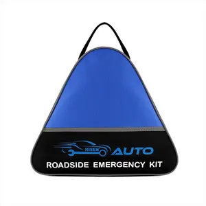 Triangle reflective warning portable waterproof car emergency safety bag with survival gear and equipment for outdoor travel