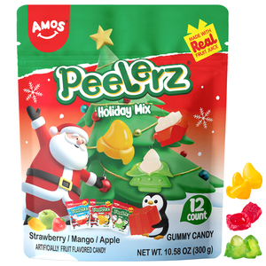 <span class=keywords><strong>Dulces</strong></span> Navideños Amos Peelerz, Paquete Individual, Gomitas con Sabor a Frutas, Regalo <span class=keywords><strong>de</strong></span> Navidad, Caramelos Desprendibles - Product Image 1