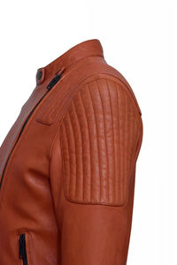 Concevez vos propres vestes en cuir à la mode pour hommes Veste en cuir à manches longues de style décontracté de haute qualité pour hommes à prix raisonnable - Product Image 5