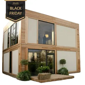 Small Modern Prefab Residential Living Homes 20Ft 20 Ft 40Ft Hc 2 Stories Bed Room Portable 2 floor Container House For Living