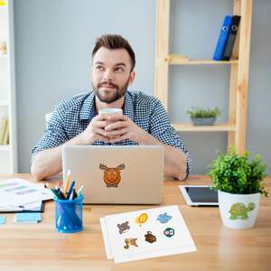 กระดาษสติ๊กเกอร์ไวนิล A4กันน้ำสีขาวพิมพ์ได้สำหรับอิงค์เจ็ทและเครื่องพิมพ์เลเซอร์ - Product Image 5