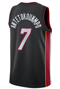 Nouveau <span class=keywords><strong>Miami</strong></span> Haute Qualité # 7 Antetokounmpo # <span class=keywords><strong>Maillot</strong></span> de <span class=keywords><strong>basket</strong></span> 3WADE avec logo cousu, <span class=keywords><strong>maillot</strong></span> brodé, <span class=keywords><strong>maillot</strong></span> personnalisé avec logo - Product Image 2