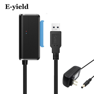E-Yield Sata To Usb 3.0 <b>Hard</b> <b>Drive</b> Adapter Cable For 2.5 3.5 Inch Ssd Hdd Data Transfer With Power Supply - Product Image 1