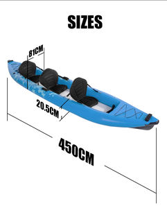 <span class=keywords><strong>Prix</strong></span> usine kayak <span class=keywords><strong>de</strong></span> pêche kayaks gonflables en pvc Assis sur le dessus pêche bateau en plastique kayak canoë simple - Product Image 5