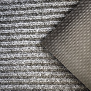 Hiện đại sang trọng Polyester rug với PVC ủng hộ sọc mô hình bện và lờ mờ Thảm cửa cho nhà lối vào và phòng khách - Product Image 5