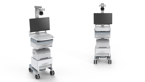 Carrito Móvil Económico para Consultas Remotas MT MEDICAL, Soporte Portátil para Monitor, Carro de Trabajo Móvil para Computadora en Clínica - Product Image 3