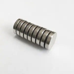 China Whosale Stock Rare Earth Neodymium Round Magnet Magnetic disc Cylinder Magnet for Solar Energy