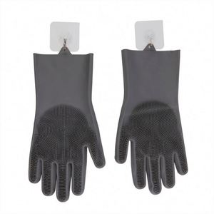 Gants de cuisine personnalisés en silicone résistant à la chaleur, imperméables, pour le nettoyage des animaux domestiques, gants de vaisselle réutilisables - Product Image 3