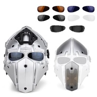 Action Union Masque d'Halloween multifonction Casque de sécurité tactique pour moto avec montage NVG sur rails latéraux ARC