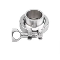 Ensemble de colliers de serrage sanitaires en acier inoxydable SS 304 316 à connexion rapide Tri-Clamp
