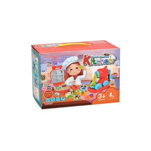 JinYing Ensemble de pâte à modeler Hamburger et Nouilles, Pâte à modeler colorée pour jeu d'imitation en cuisine, 12 couleurs - Product Image 2