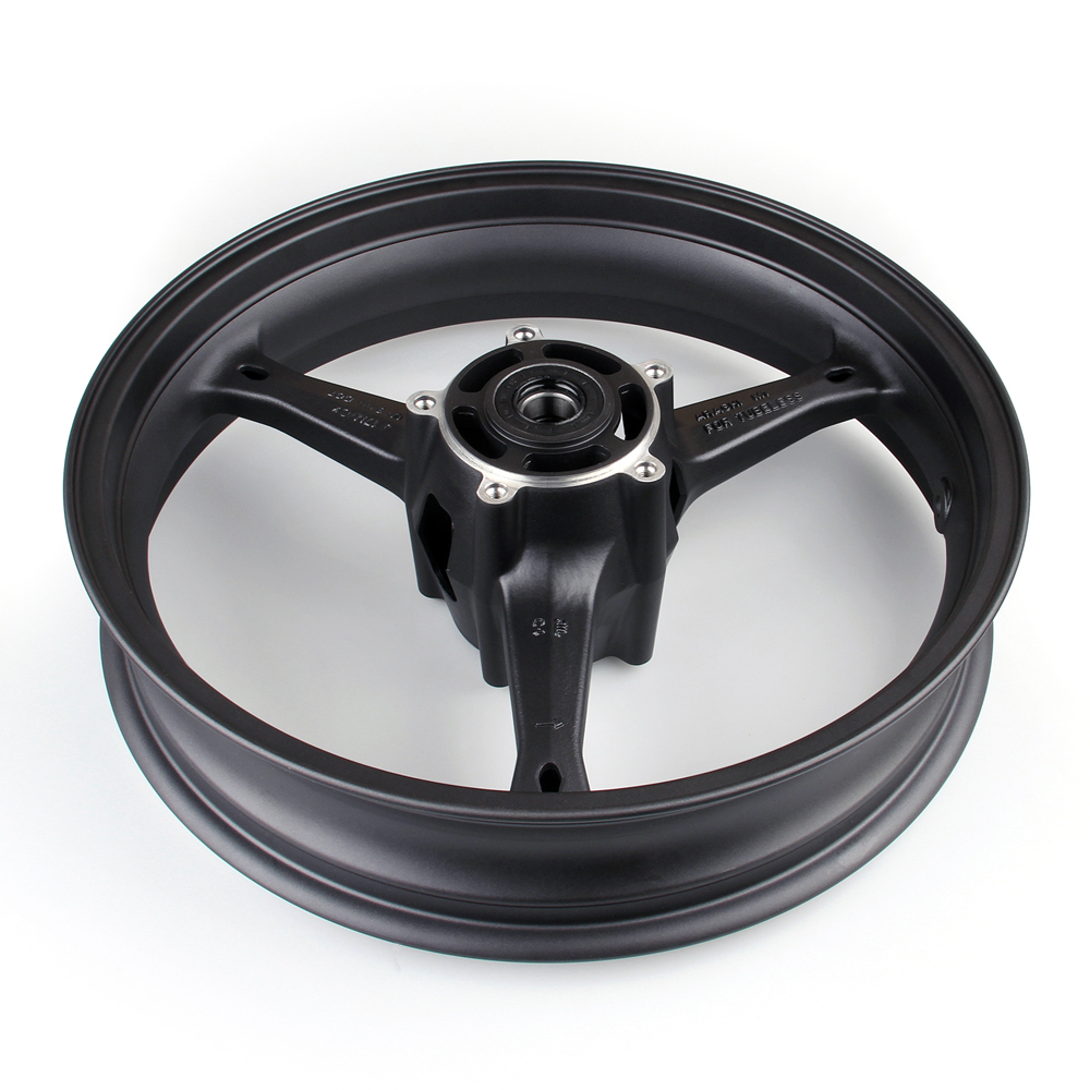 17x3.5 Front Wheel Rim For Suzuki GSXR600 1997-2000 & GSXR750 97-99 – Gloss Black, 3-Spoke