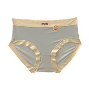 Ropa Interior Femenina Ultrafina Antibacteriana de Seda de Morera Sólida, Cintura Media, Suave, para Uso Diario, Estilo Hipster - Product Image 5