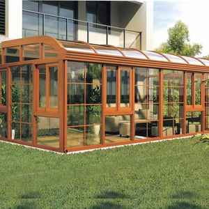 Porte extérieure moderne en aluminium <span class=keywords><strong>Véranda</strong></span> toute saison Sunroom Addition verre étendu Préfabriqué Room Sun - Product Image 3