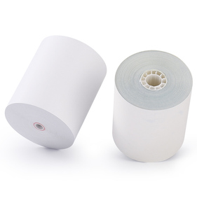 Rouleaux de papier autocopiant autocopiant personnalisé 2 plis Papier de copie autocopiant <span class=keywords><strong>CB</strong></span> CFB CF CNR <span class=keywords><strong>Rouleau</strong></span> de papier de reçu pour impression - Product Image 3
