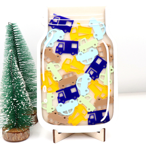 Pot de récompenses personnalisé pour enfants avec jetons aimantés, autocollants lettres, sac en coton, tableau des tâches ménagères de haute qualité, cadeaux pour enfants, rentrée scolaire - Product Image 5