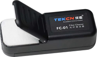 Kit de nettoyage de fibres optiques FTTH FC-01 avec pince à coton et flacon de rangement pour alcool, nettoyeur de fibres pour épisseuse par fusion Tekcn
