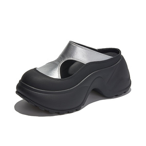 Sandales Baotou sur mesure pour femmes, à semelle épaisse, rehaussantes, pour l'extérieur, tendance et haut de gamme - Product Image 1