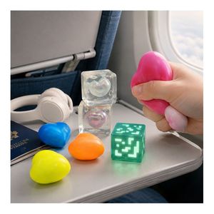 Wholesale Colorful Heart Squeeze Toy <b>LED</b> Cube Squishy Stress <b>Ball</b> Glow in Dark Fidget Sensory Kids Party Favors - Product Image 4