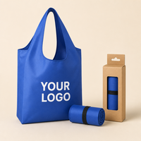 Sacs de courses pliables colorés personnalisés avec logo d'usine, sacs de transport réutilisables pour l'épicerie, vente en gros pour promotion et cadeaux