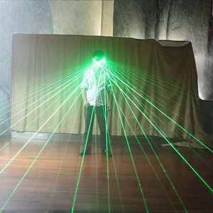 نظارات ليزر حمراء LED نظارات تكنولوجيا المستقبل لضوء دي جي يظهر الموضة البلاستيك تأثيري المستجدات الحزب للحفلات - Product Image 2