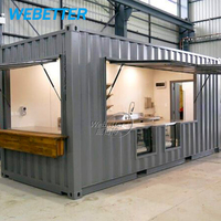 Restaurant modulaire extérieur WEBETTER en acier préfabriqué, bar de rue, café, restaurant modulaire en conteneur d'expédition