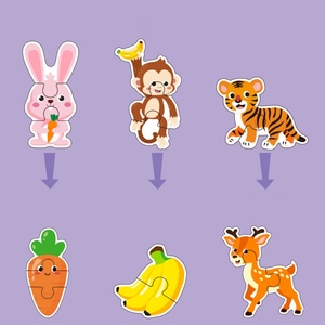Rompecabezas Educativo Clásico de Animales Grandes y Adorables, Aprendizaje Temprano, Ecológico, No Tóxico, de Cartón, Cognitivo - Product Image 2