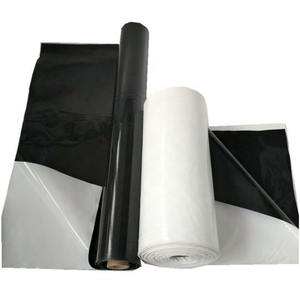 Film de serre en PE <span class=keywords><strong>noir</strong></span> <span class=keywords><strong>et</strong></span> <span class=keywords><strong>blanc</strong></span>, résistant aux UV, imperméable, pour sacs de ensilage <span class=keywords><strong>et</strong></span> culture de champignons, avec service de découpe - Product Image 1