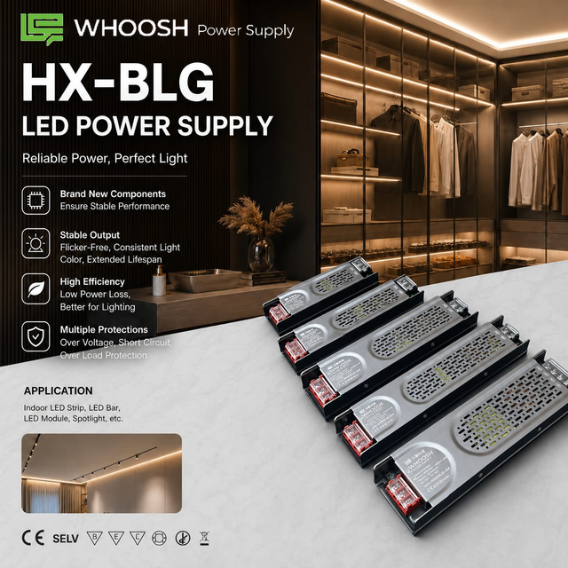 400W 24V Ultra Slim LED Power Supply Single Output AC/DC Switching Driver for LED Strip Lighting