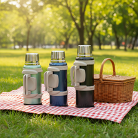 Bouteille d'eau isotherme en acier inoxydable 304 avec logo personnalisé, grande capacité 1,3L-5L, gourde de voyage thermique pour le sport