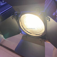 Projecteur de scène LED Gothylight, mini projecteur Fresnel LED 200W RGBW blanc chaud, contrôle DMX512, CRI élevé 90, alliage d'aluminium