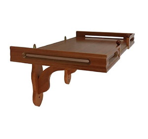 ชั้นวางพระพุทธรูปบนผนังไม้ รุ่นหมิง (16x14x15 นิ้ว, ไม้สัก) - Product Image 6