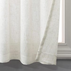 Rideaux <span class=keywords><strong>de</strong></span> cuisine en lin blanc texturé, style ferme, style café, à volants, à œillets, à poche <span class=keywords><strong>pour</strong></span> tringle, rideaux courts <span class=keywords><strong>pour</strong></span> <span class=keywords><strong>fenêtre</strong></span> <span class=keywords><strong>de</strong></span> <span class=keywords><strong>salle</strong></span> <span class=keywords><strong>de</strong></span> <span class=keywords><strong>bain</strong></span>, rideaux courts - Product Image 6