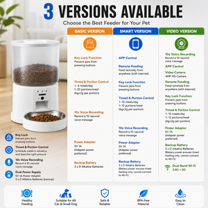 Distributeur de <span class=keywords><strong>nourriture</strong></span> intelligent <span class=keywords><strong>pour</strong></span> animaux de compagnie ABS 4L avec double bande Wi-Fi, caméra 4MP, audio bidirectionnel et enregistrement vocal de 10 secondes <span class=keywords><strong>pour</strong></span> l'alimentation des chats et des chiens - Product Image 2