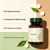 Comprimés de matcha aux enzymes naturelles de fruits et légumes, OEM ODM, marque privée, logo personnalisé, approvisionnement, soutien antioxydant haute puissance