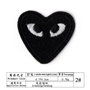 Bộ Màu Sắc Khác Nhau DIY Quần Áo Phụ Kiện Thêu <span class=keywords><strong>Appliques</strong></span> Phim Hoạt Hình Thêu Sắt Trên Mắt Miếng Vá Trái Tim - Product Image 5