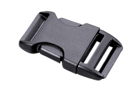 Boucle à clip en plastique enduit pour sacs et sacs à dos avec sangle de réglage simple ou double direction, boucle de sécurité