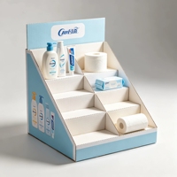 Caja de Exhibición para Pendientes, Plegable, Portátil, de Cartón Corrugado, con Forro de Esponja, Materiales Reciclados, para Joyerías