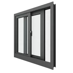 Zonron中国高品质热破窗双层玻璃铝推拉窗隔热门窗