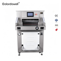 Máquina Cortadora de Papel Hidráulica WD-8500D de 500 mm y 80 mm, Programable y Automática, con Pantalla Táctil de 7 Pulgadas, Motor con Certificación CE