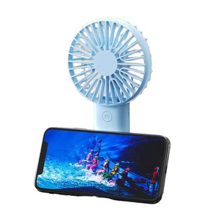 Portable Mini Handheld Fan with Phone Stand - Custom Logo USB Rechargeable Pocket Fan for <b>Gifts</b> & Promotions - Product Image 4