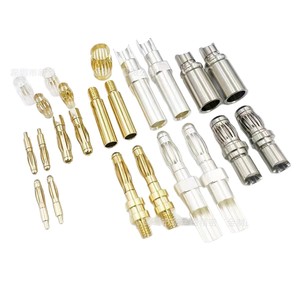 XSL-143 Power Connector Plug 220V Copper Nickel Gold Plated H62 Brass Insulator For Manufacturing - Product Image 5