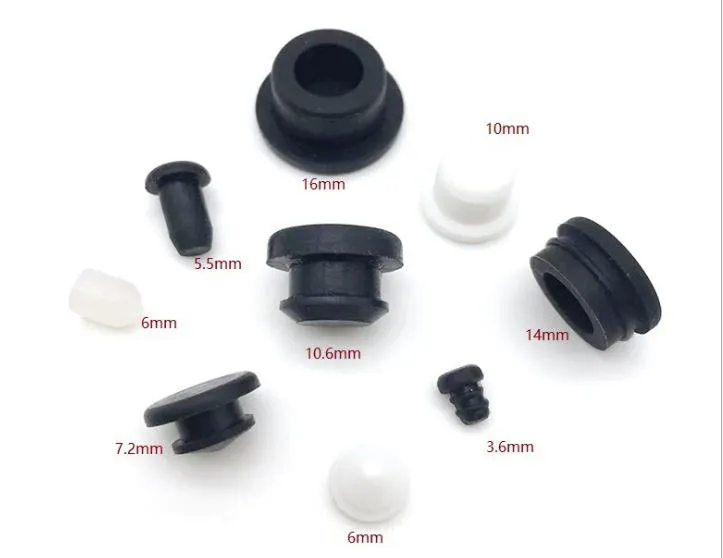 T Shape Silicone Rubber Plug Stopper End Cap Sealing Parts For Bottle