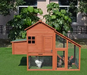 Wooden chicken coop hen house