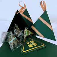 Individuell Bedruckte Dreieckige Faltbare Pyramiden-Displayboxen aus Karton Exquisite Kleine Papierverpackungen für Snacks