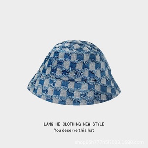 Nuovo <span class=keywords><strong>tutto</strong></span> per <span class=keywords><strong>fare</strong></span> il vecchio cappello Sunblock a scacchiera cappello da Cowboy cappello da pescatore Hipster cappellino per bacinella - Product Image 2